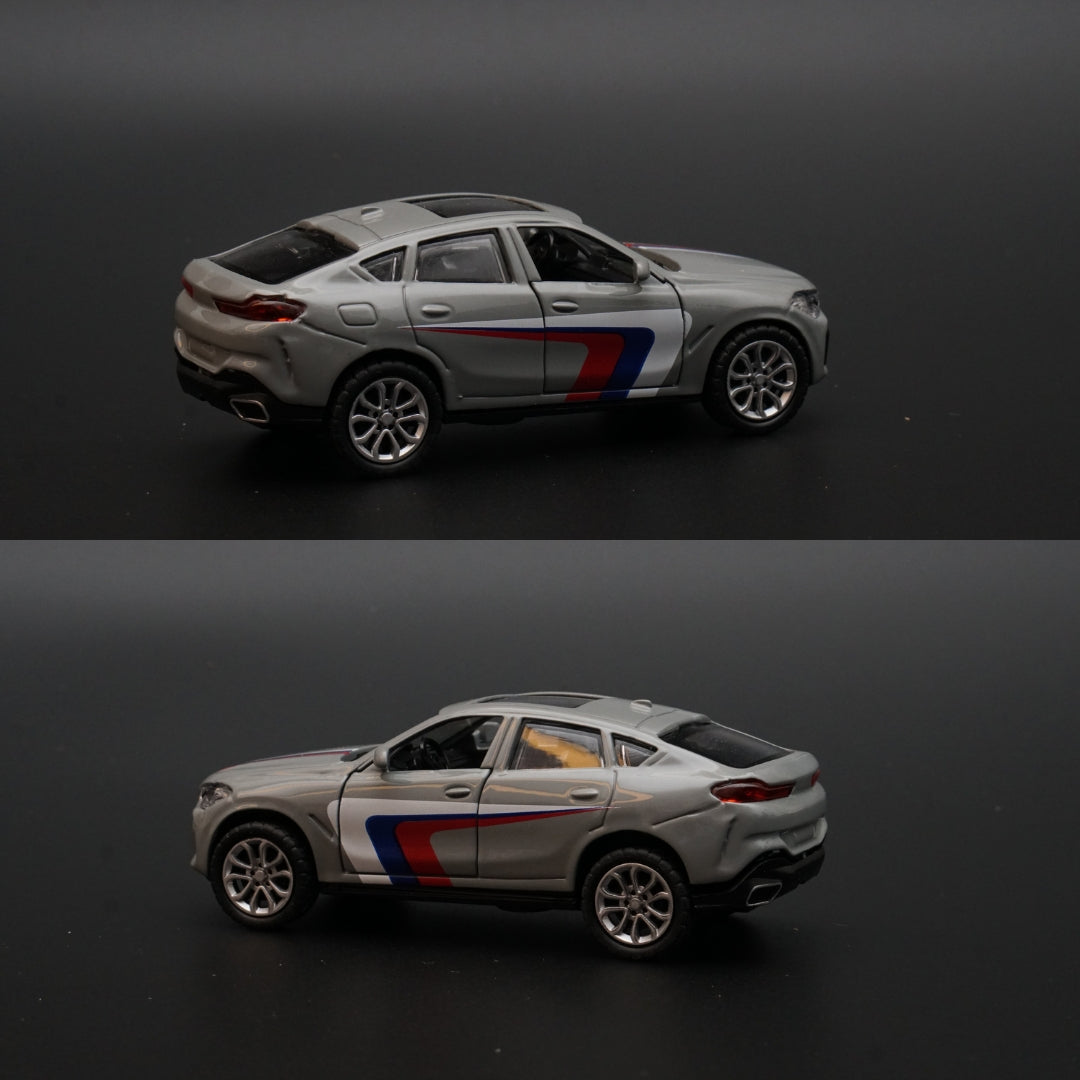 1:43 Bmw Diecast Grey Strips - Kunju Vandi
