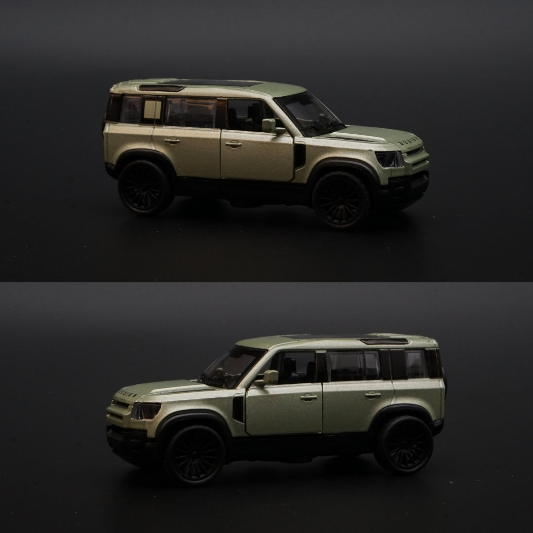 1:43 Defender Green Metal Body - Kunju Vandi