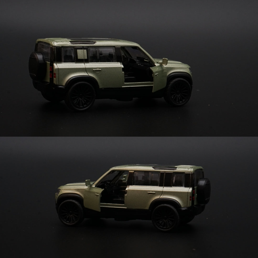 1:43 Defender Green Metal Body - Kunju Vandi