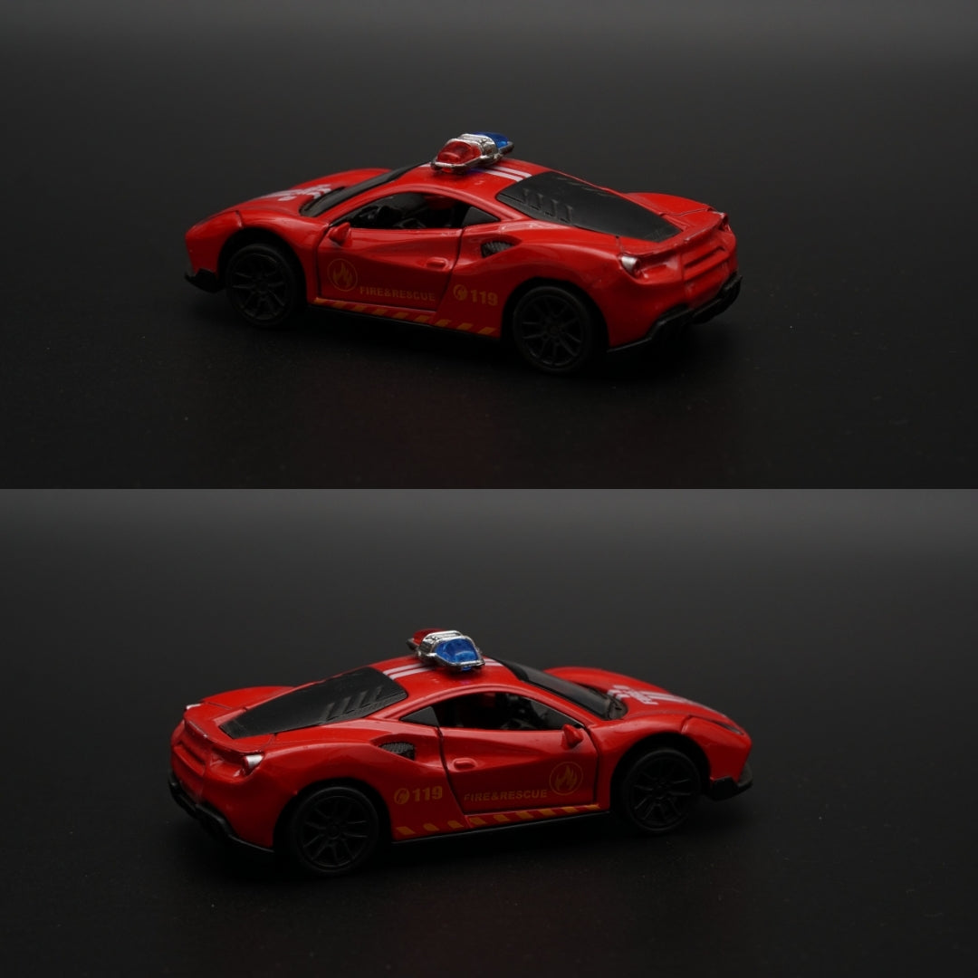 1:43 Ferrari Police Version Diecast - Kunju Vandi