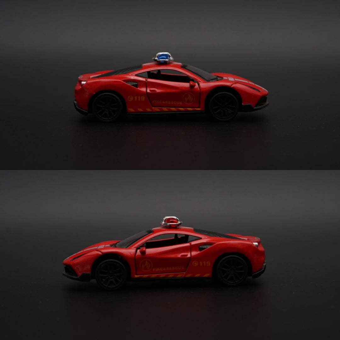 1:43 Ferrari Police Version Diecast - Kunju Vandi