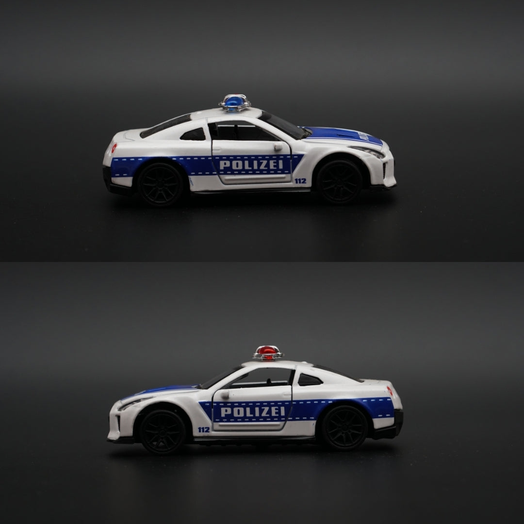 1:43 GTR Police Version Diecast - Kunju Vandi