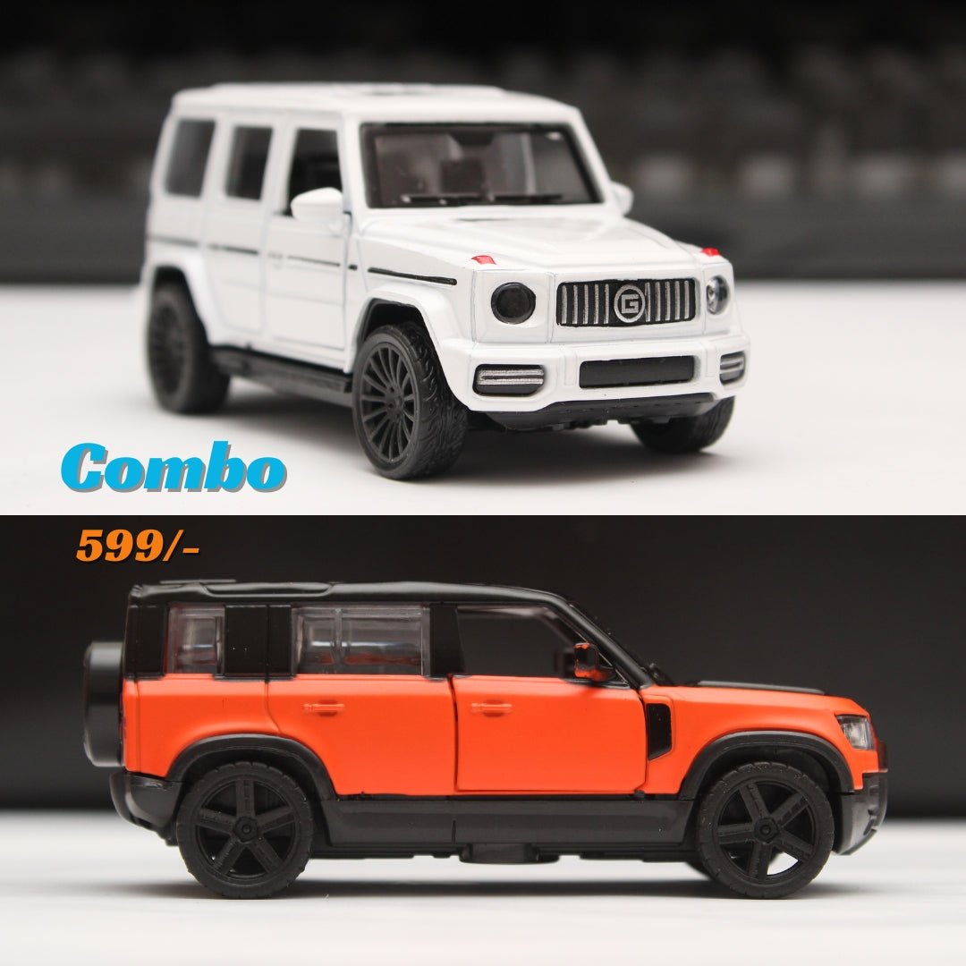 1:43 Gwagon , Defender Diecast Combo - Kunju Vandi