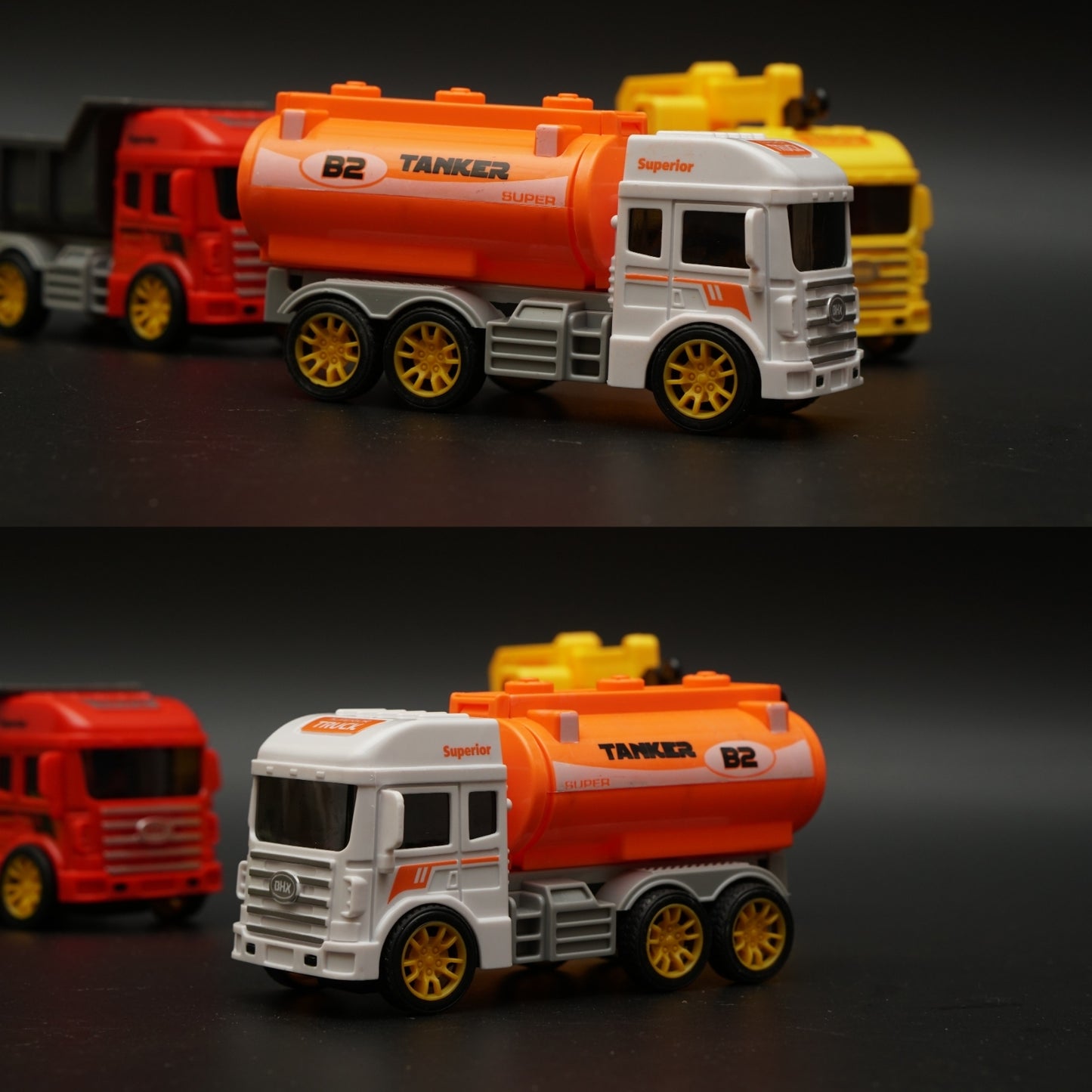 1:43 Plastic Construction Vehicle Combo -2 , STOCK CLEARING - Kunju Vandi
