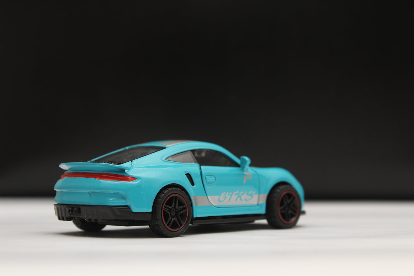 1:43 Porsche Blue Strips Metal Body - Kunju Vandi
