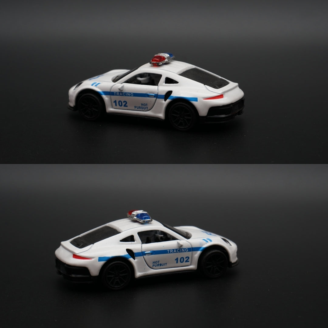 1:43 Porsche Police Version Diecast - Kunju Vandi