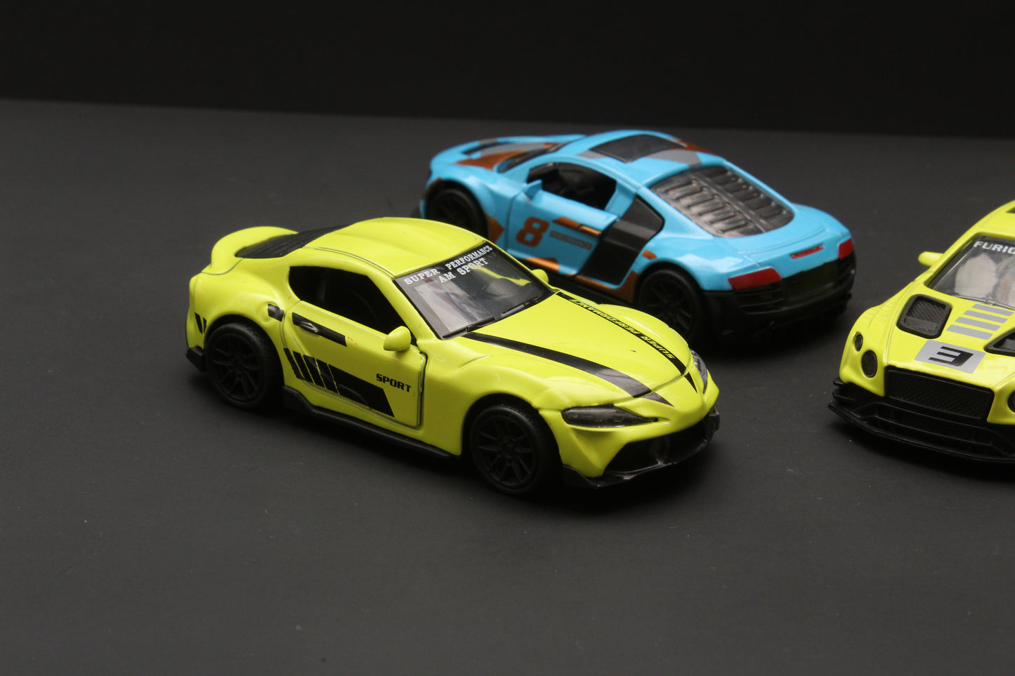 1:43 Supra , Audi , Bentley Diecast Combo - Kunju Vandi