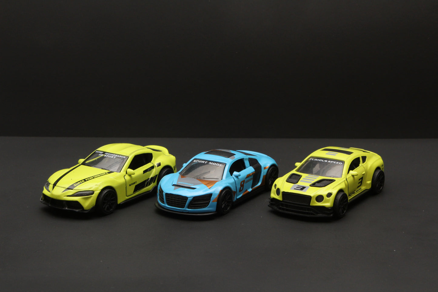 1:43 Supra , Audi , Bentley Diecast Combo - Kunju Vandi