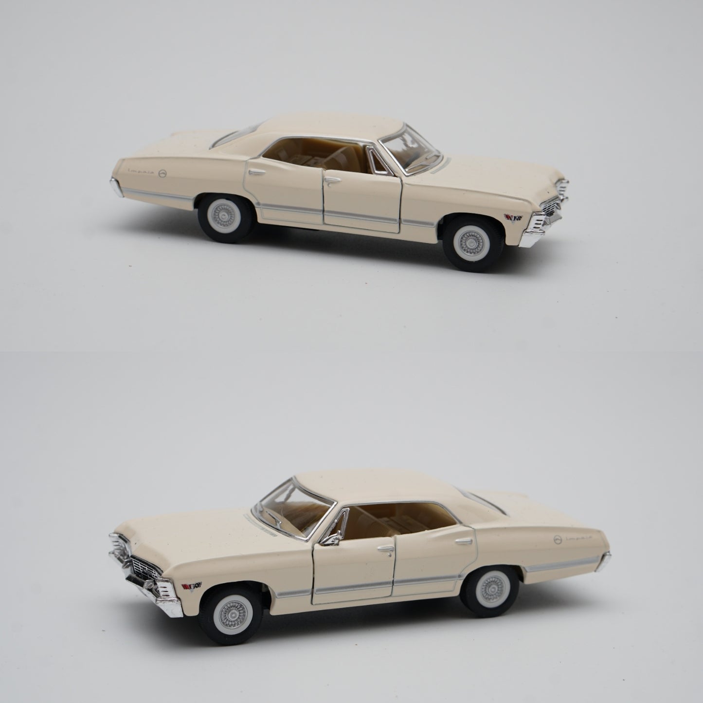 1:43 kinsmart 1967 Chevrolet Impala (Creamy) - Kunju Vandi