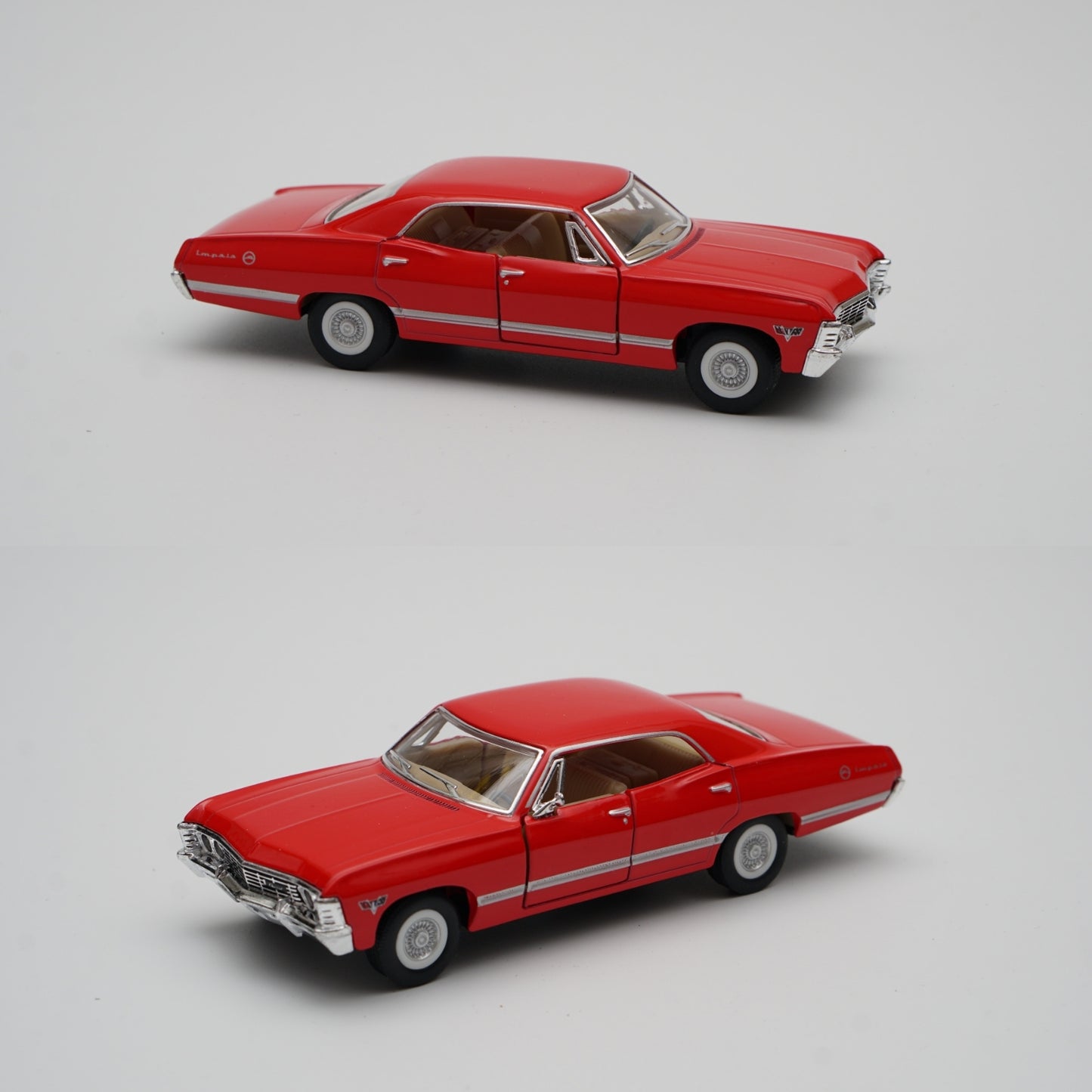 1:43 kinsmart 1967 Chevrolet Impala (Red) - Kunju Vandi