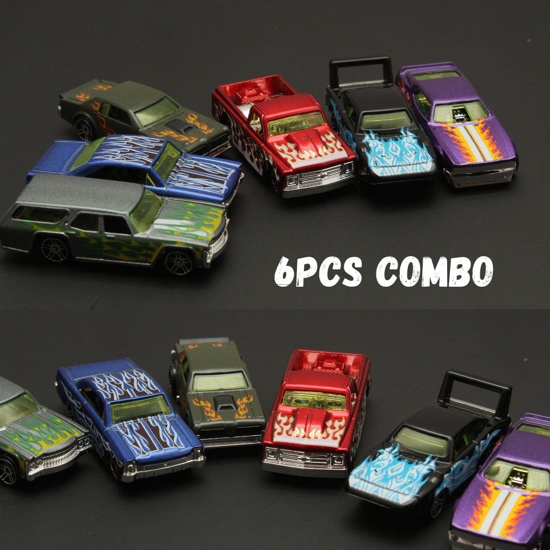1:64 6Pcs Cars Diecast Combo - Kunju Vandi
