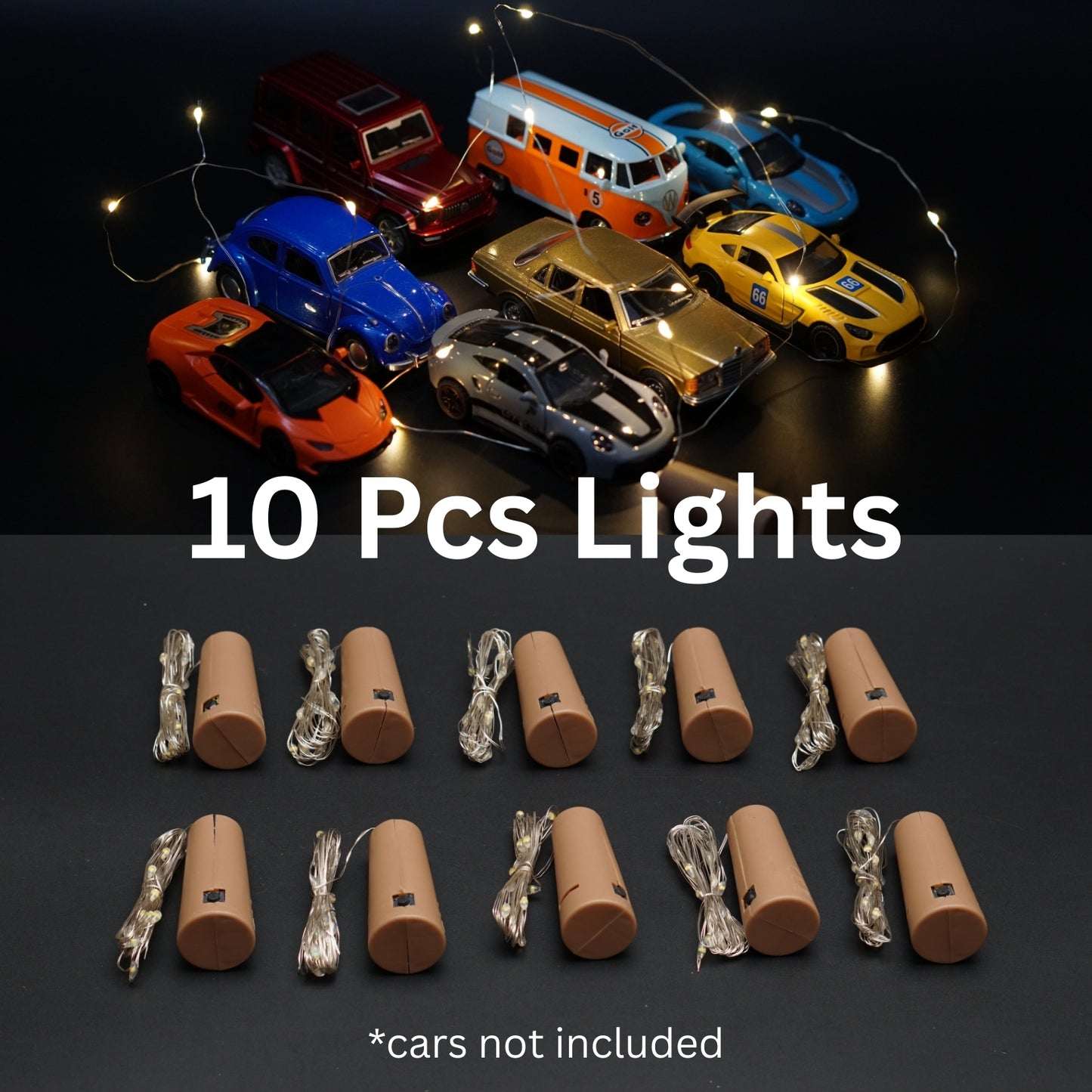 20 Led Light Wire , 10 Pcs Combo - Kunju Vandi