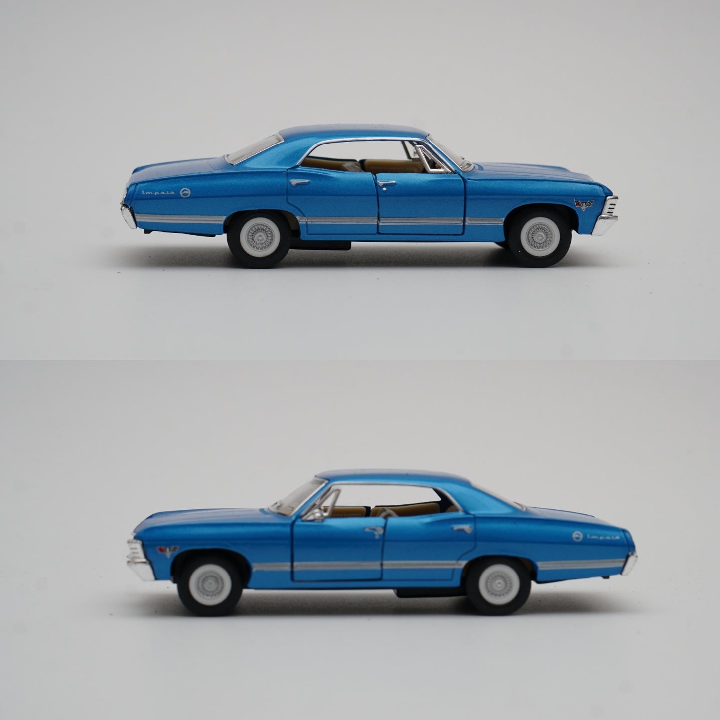 1:43 kinsmart 1967 Chevrolet Impala (Blue) - Kunju Vandi