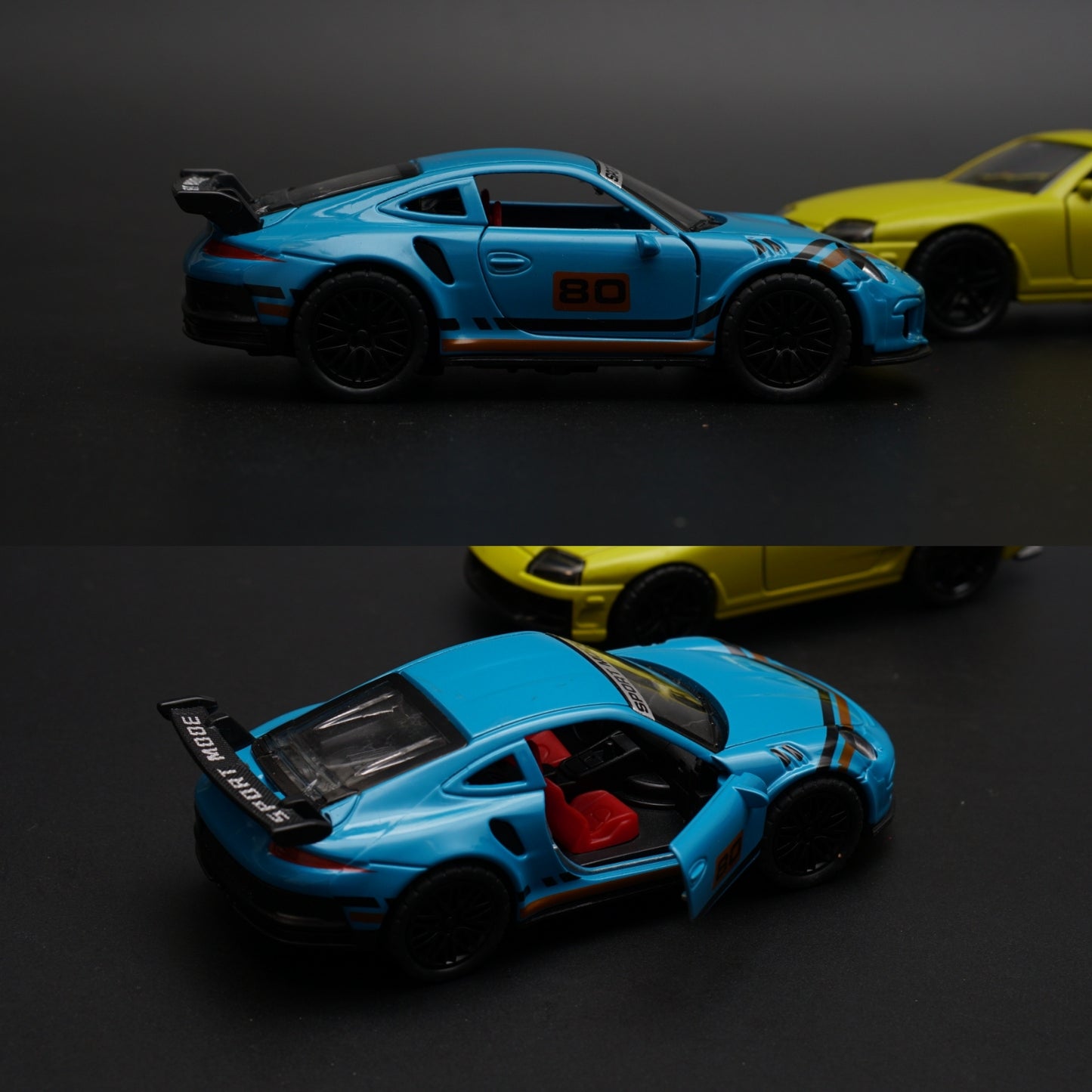 1:36 Supra , Porsche Diecast Combo - Kunju Vandi
