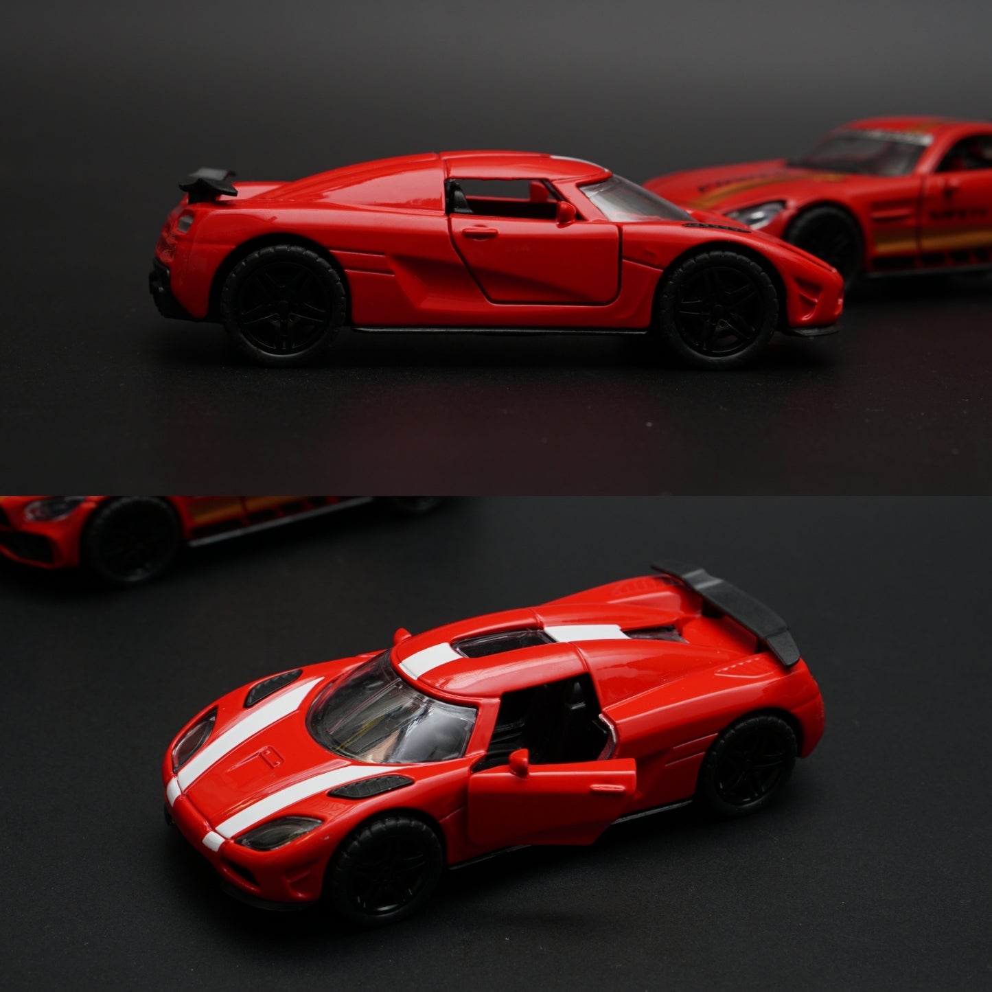 1:36 Koenigsegg Agera , AMG GT Diecast Combo - Kunju Vandi