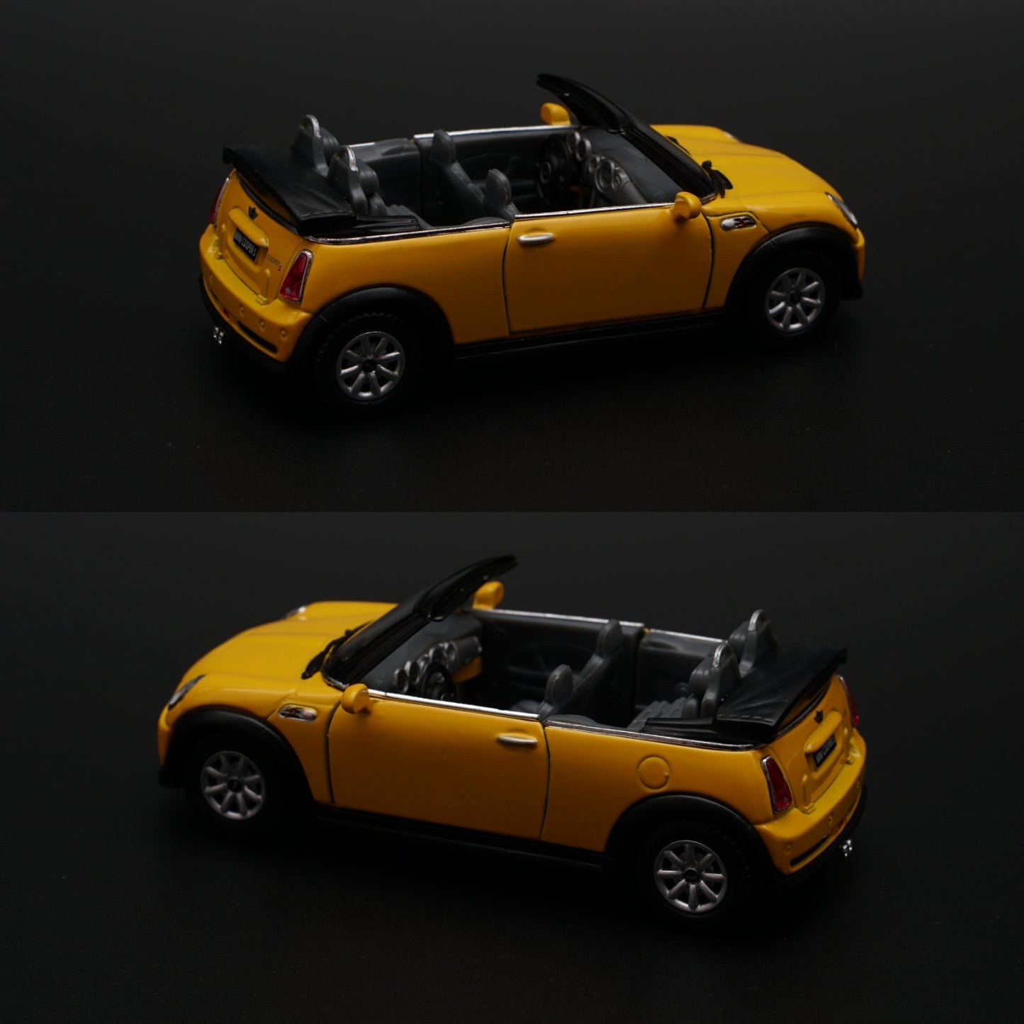 1:28 kinsmart Mini Cooper S Convertible (Yellow) - Kunju Vandi