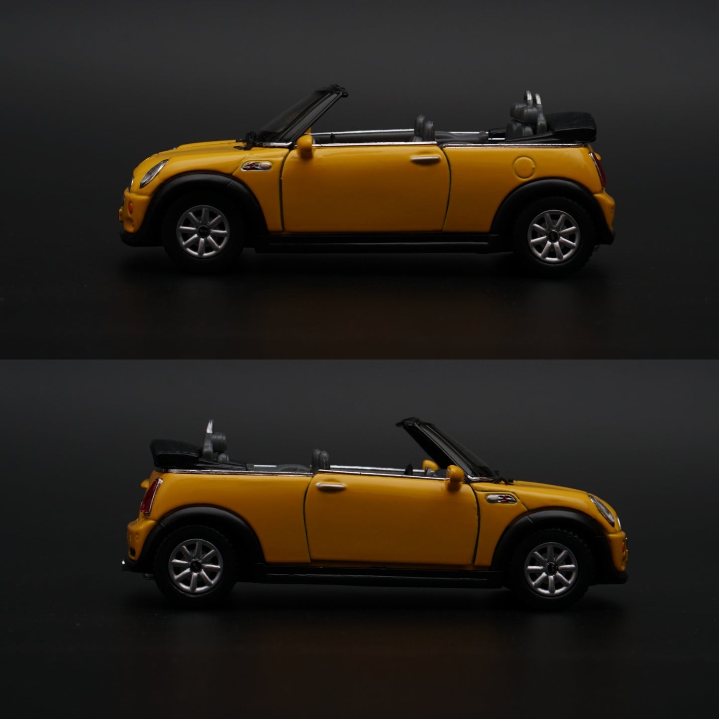1:28 kinsmart Mini Cooper S Convertible (Yellow) - Kunju Vandi