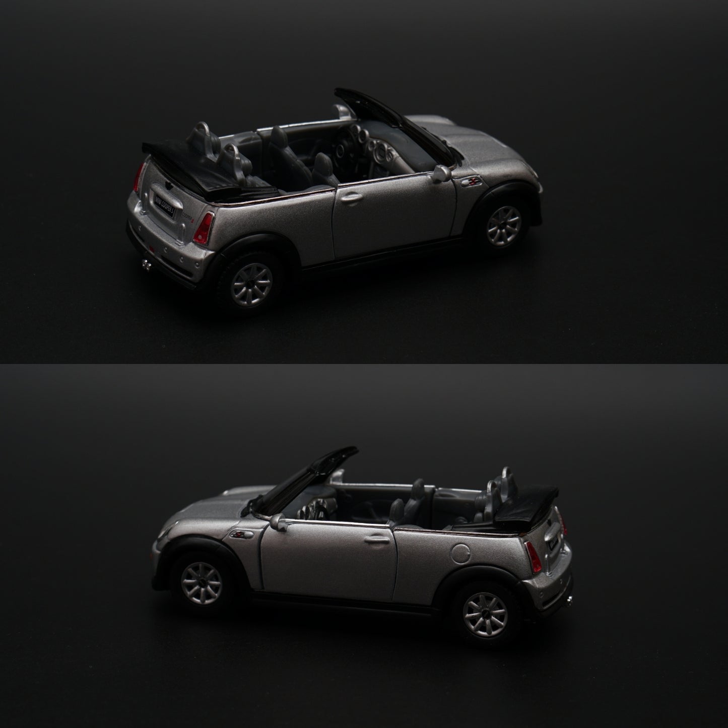 1:28 kinsmart Mini Cooper S Convertible (Grey) - Kunju Vandi