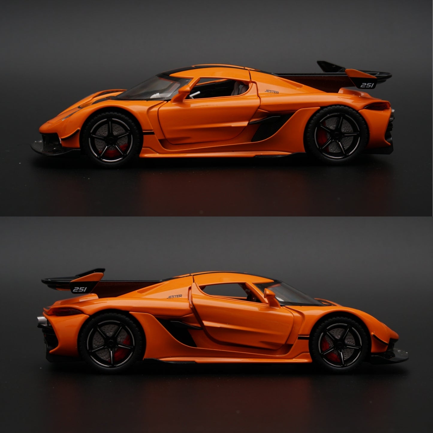1:24 Koenigsegg Jesko (Slightly Damaged) Diecast, Stock Clearing , prepaid Only,Orange