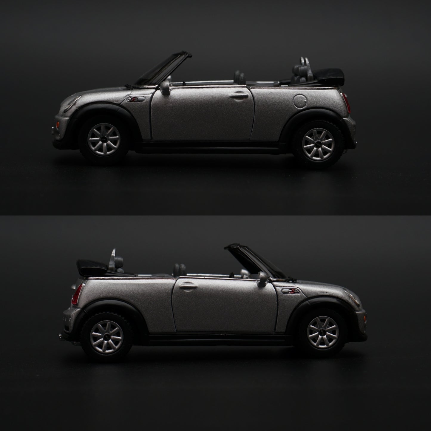1:28 kinsmart Mini Cooper S Convertible (Grey) - Kunju Vandi