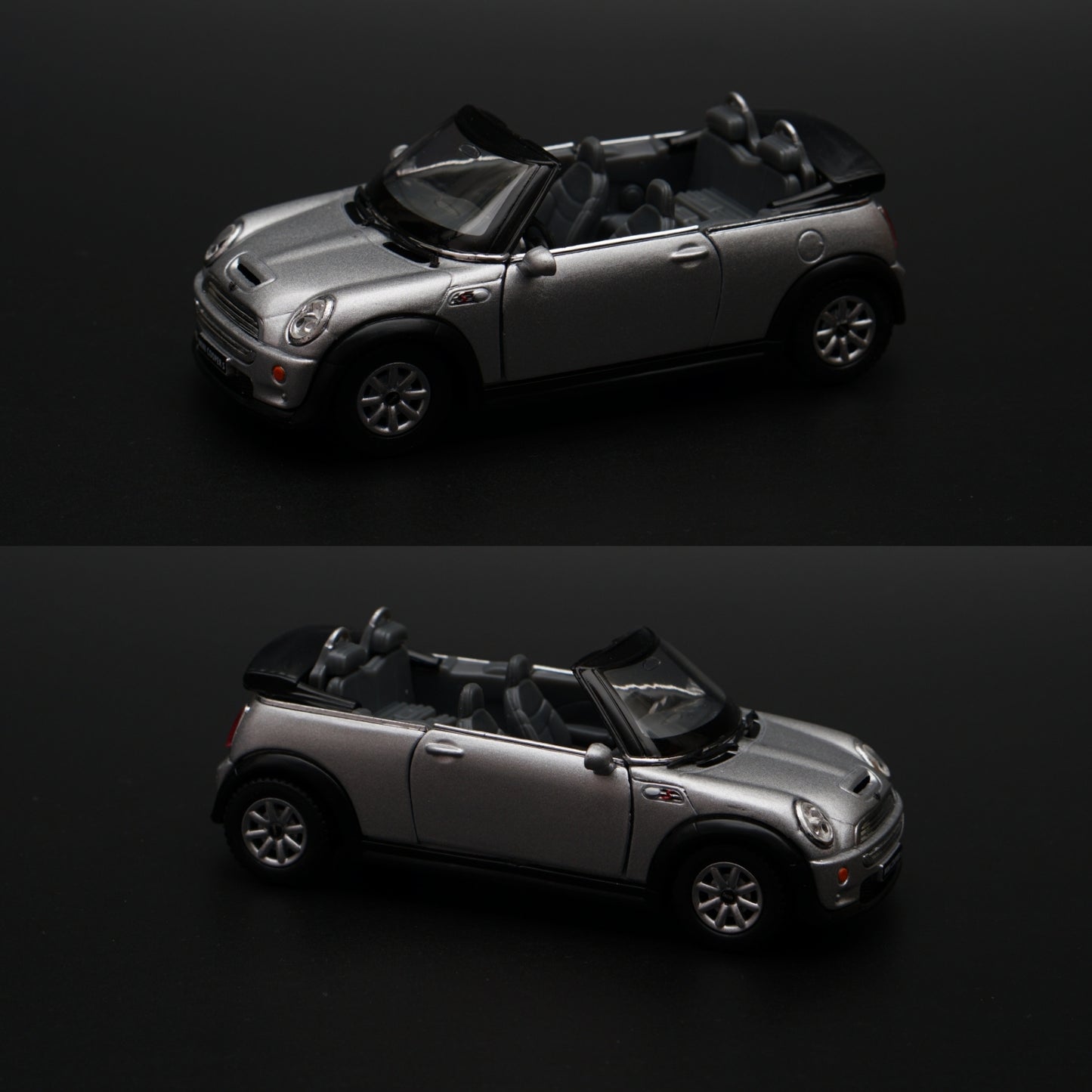 1:28 kinsmart Mini Cooper S Convertible (Grey) - Kunju Vandi