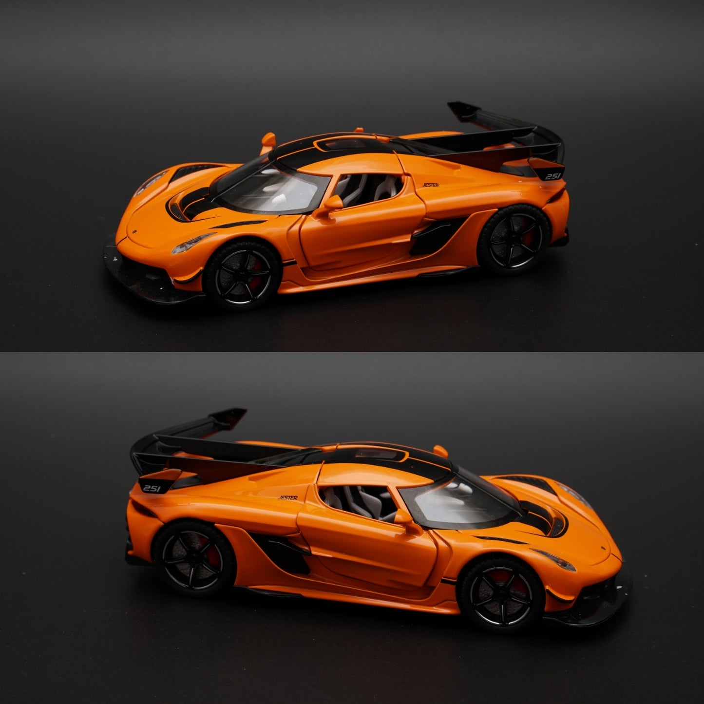 1:24 Koenigsegg Jesko (Slightly Damaged) Diecast, Stock Clearing , prepaid Only,Orange