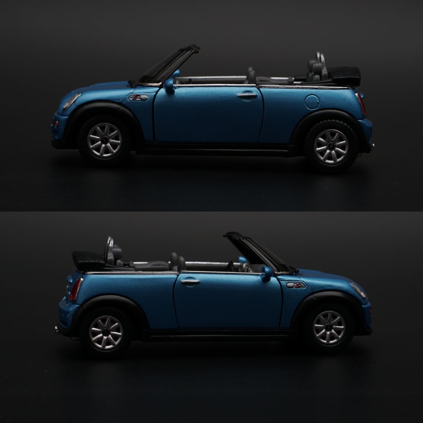 1:28 kinsmart Mini Cooper S Convertible (Blue) -  Kunju Vandi