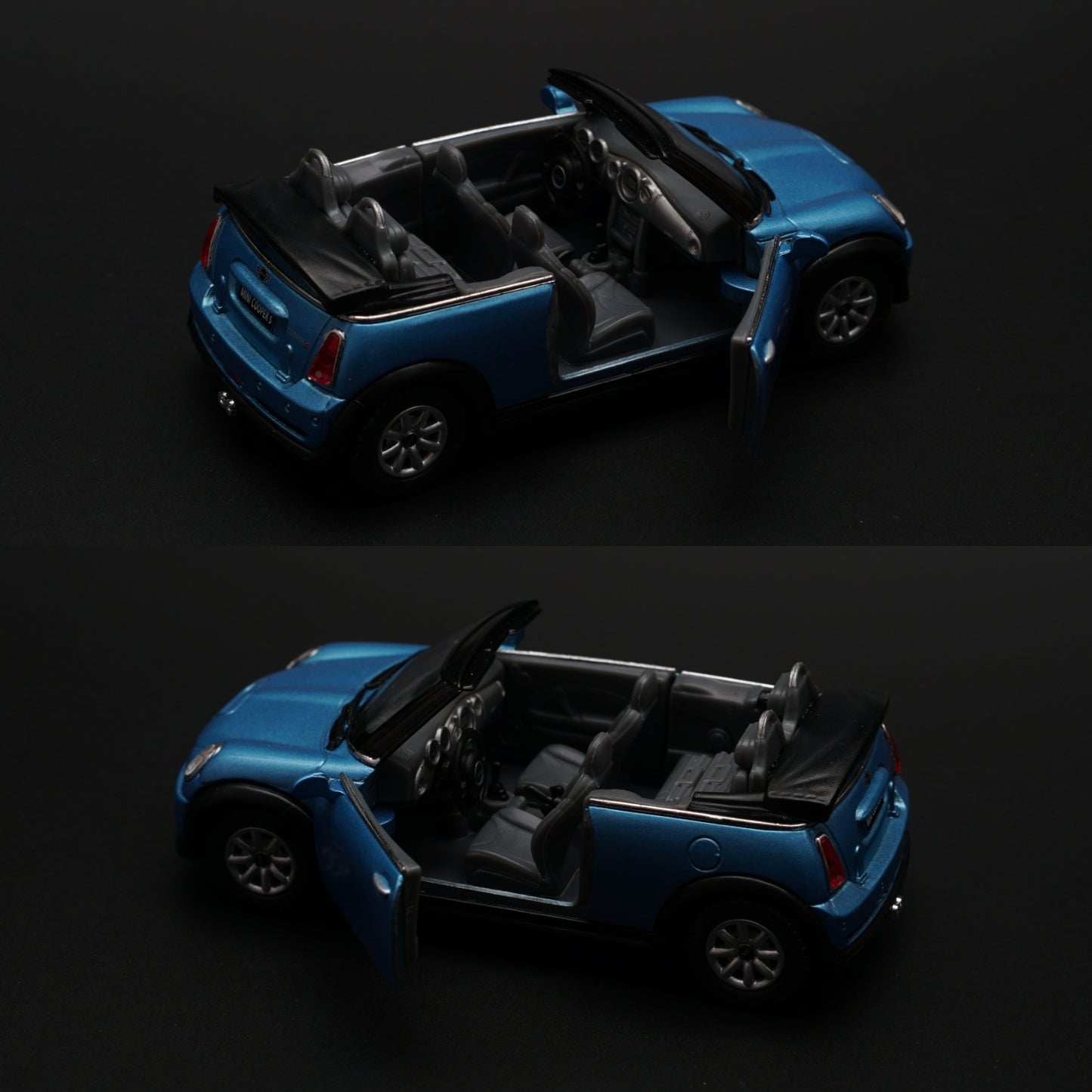 1:28 kinsmart Mini Cooper S Convertible (Blue) -  Kunju Vandi