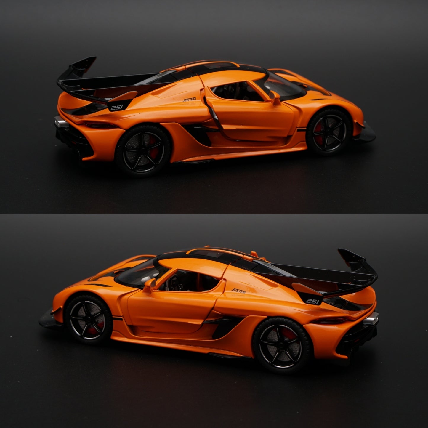 1:24 Koenigsegg Jesko (Slightly Damaged) Diecast, Stock Clearing , prepaid Only,Orange