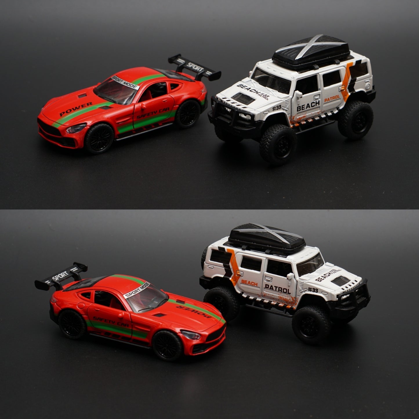 1:36 Hummer , AMG GT Diecast Combo - Kunju Vandi