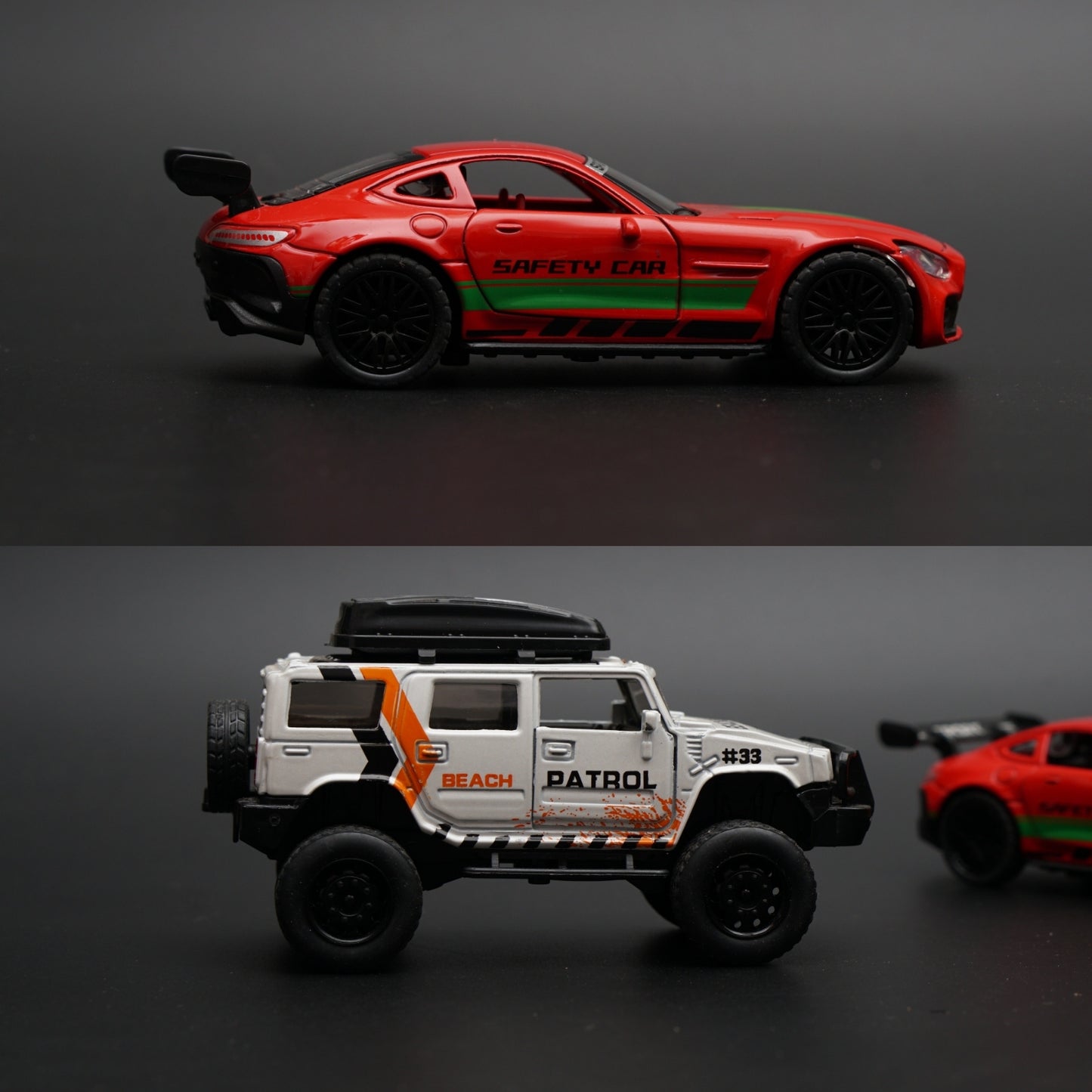 1:36 Hummer , AMG GT Diecast Combo - Kunju Vandi
