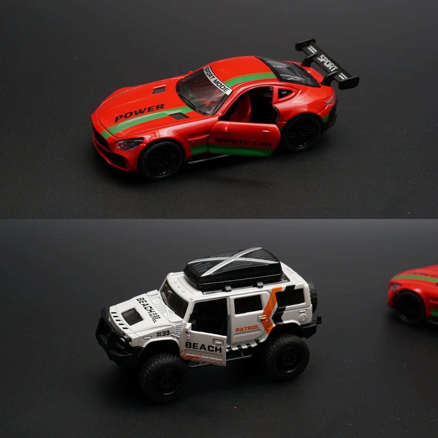 1:36 Hummer , AMG GT Diecast Combo - Kunju Vandi