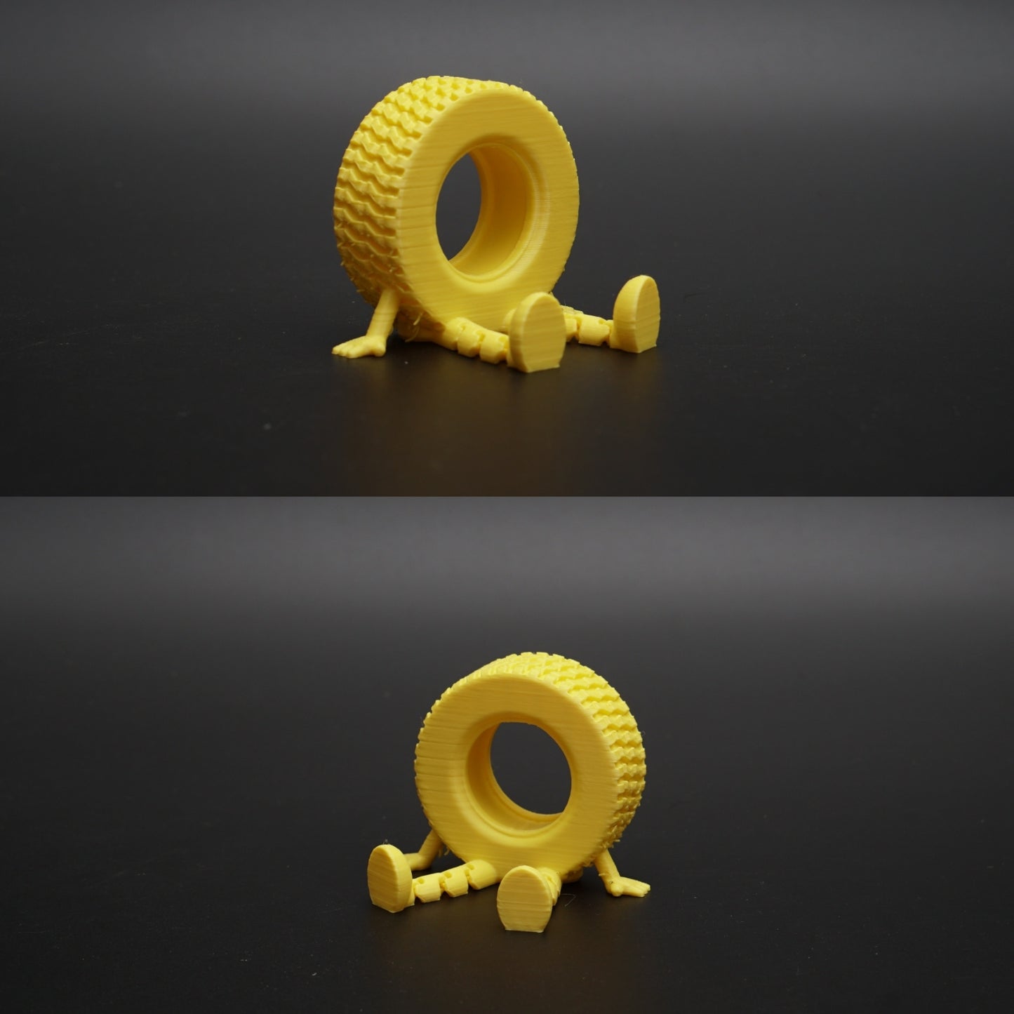 Articulated Tyre For Any Space (Yellow) - Kunju Vandi