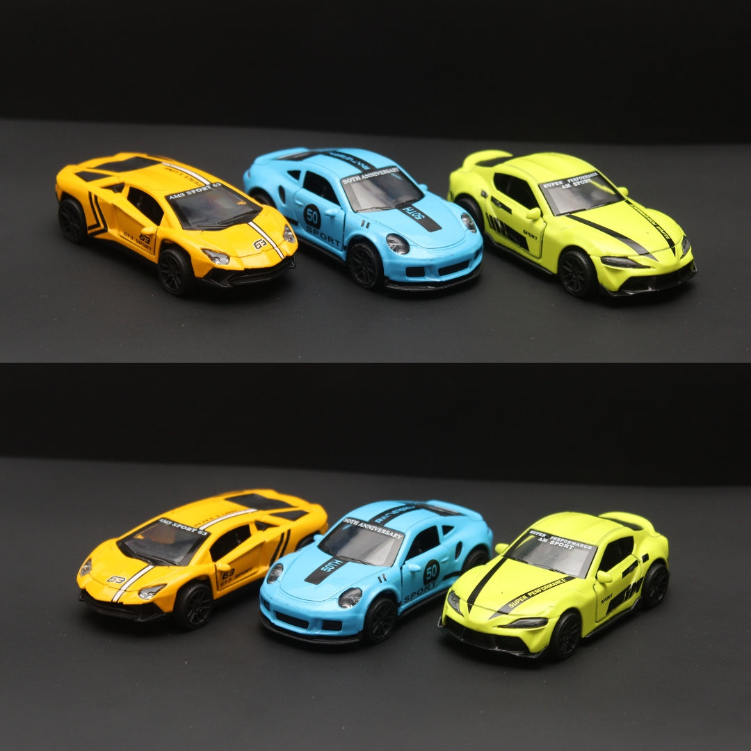 1:43 lambo , Supra , Porsche Diecast Combo - Kunju Vandi