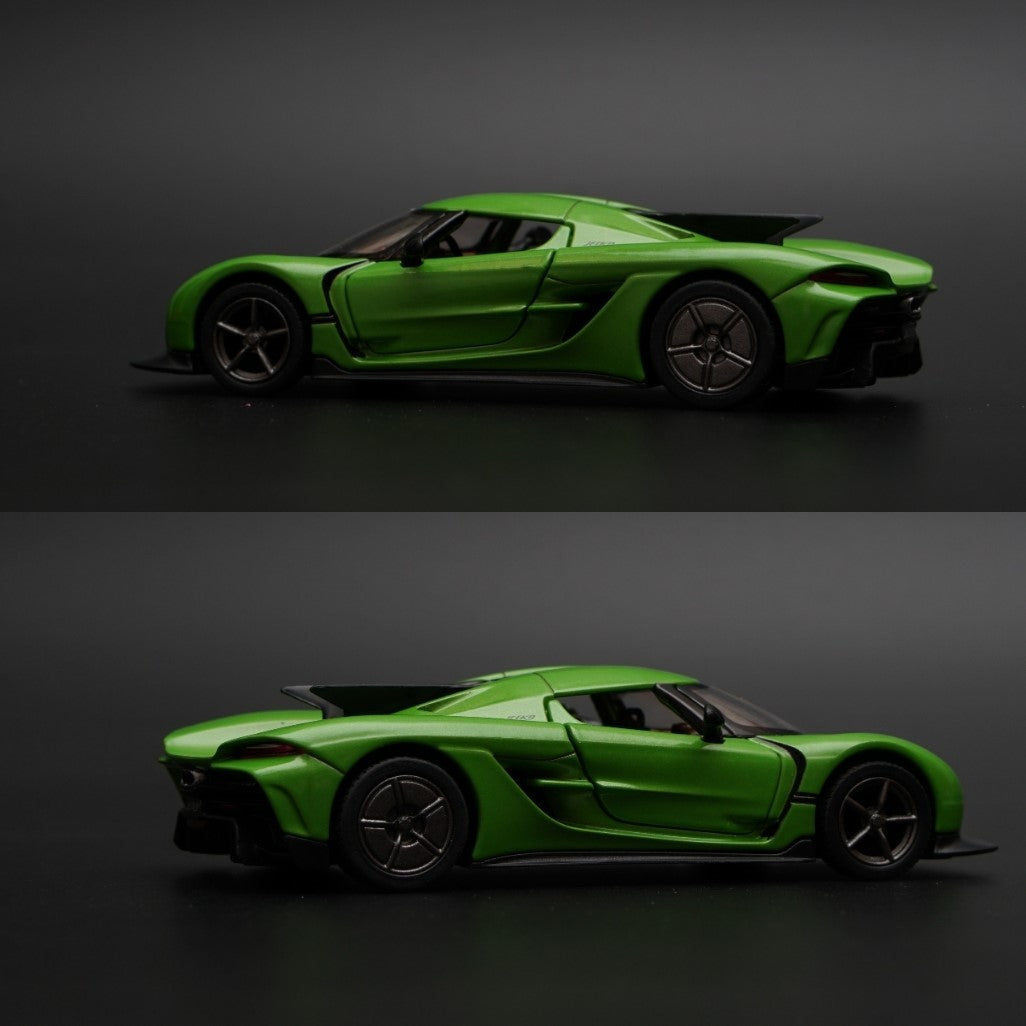 1:36 kinsmart Koenigsegg Jesko Absolut (Green) - Kunju Vandi