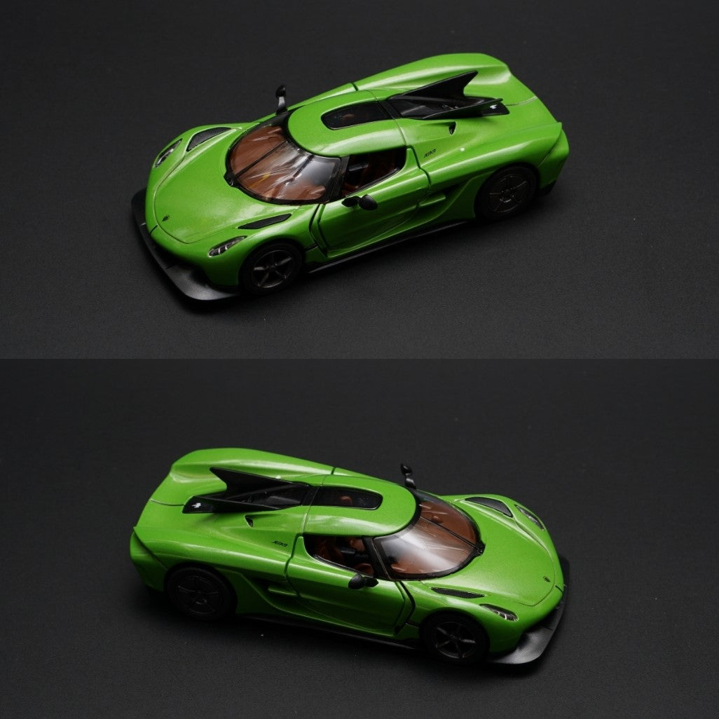 1:36 kinsmart Koenigsegg Jesko Absolut (Green) - Kunju Vandi