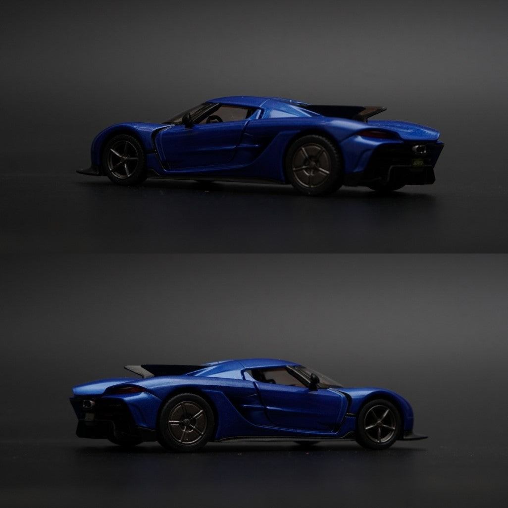 1:36 kinsmart Koenigsegg Jesko Absolut (Blue) - Kunju Vandi