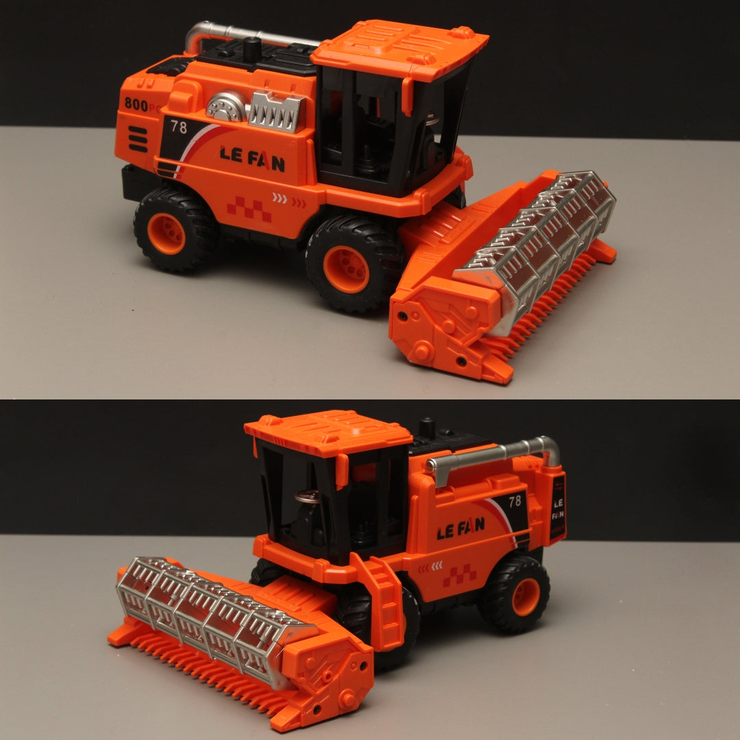 Farming Combine Harvester , High Quality Plastic (Orange) - Kunju Vandi