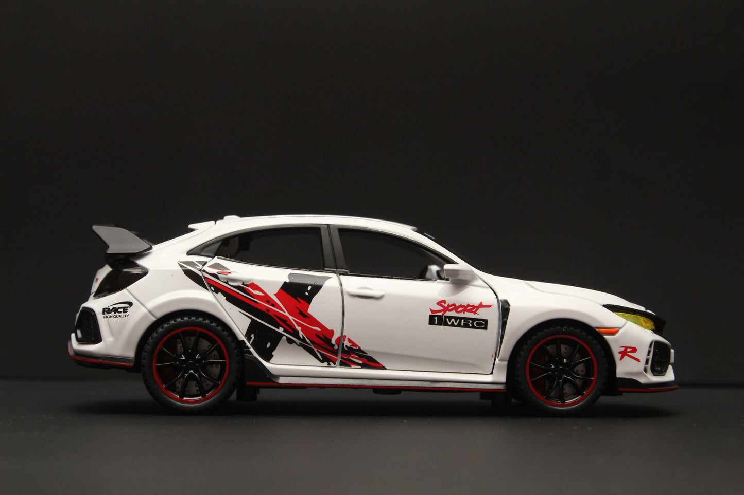 1:32 Honda Civic White Diecast - Kunju Vandi