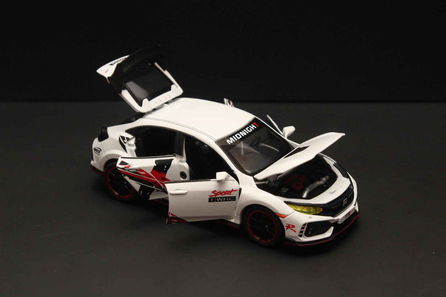 1:32 Honda Civic White Diecast - Kunju Vandi