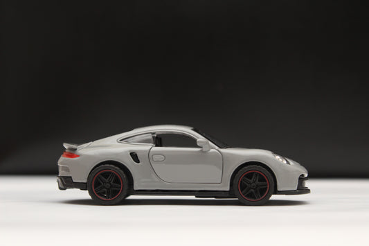 1:43 Porsche Grey Metal Body -  Kunju Vandi