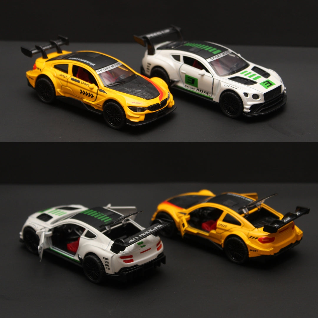 1:36 Bmw, Bentley (With Lights) Diecast Combo (2 Pcs)