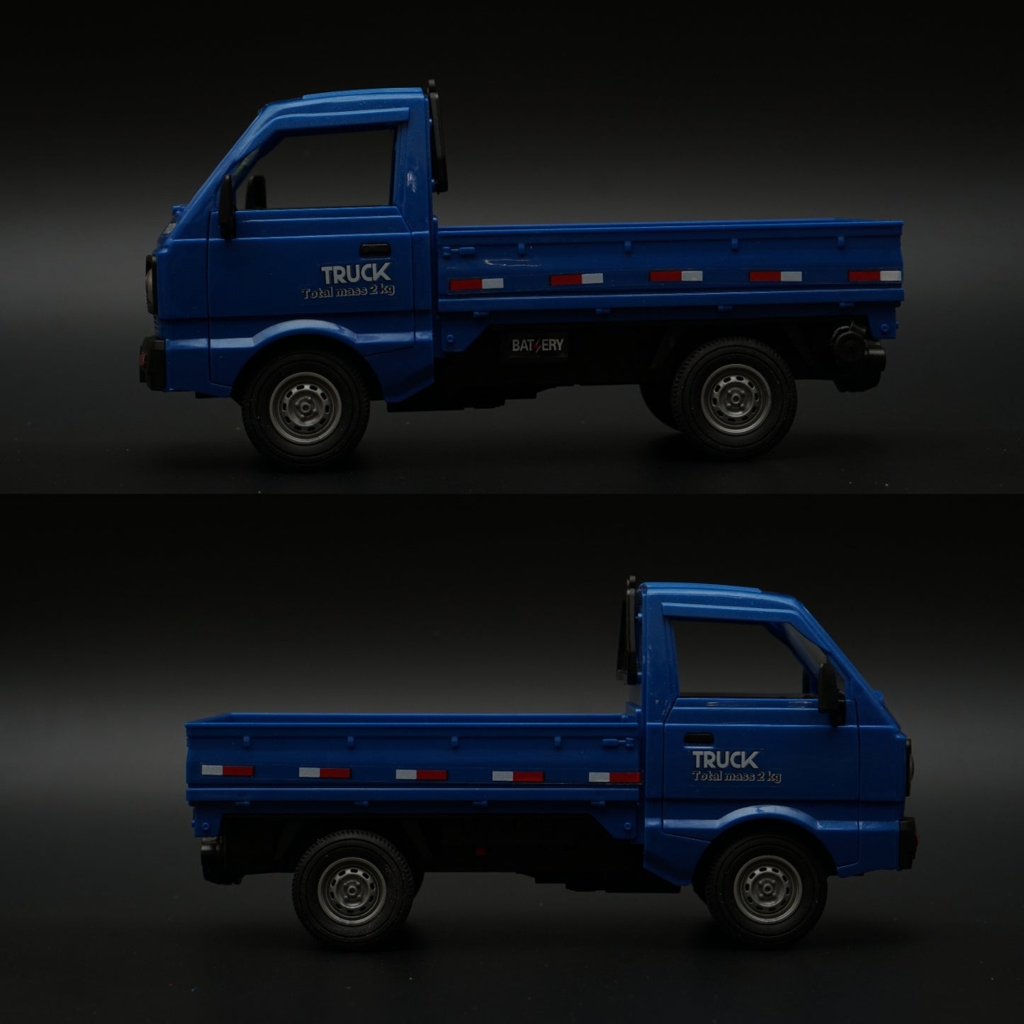 Remote Control Pickup , With Light and Smoke (Blue) - Kunju Vandi