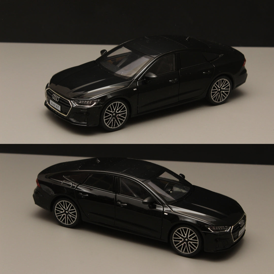1:24 Audi A7 High Quality Diecast (Black) - Kunju Vandi