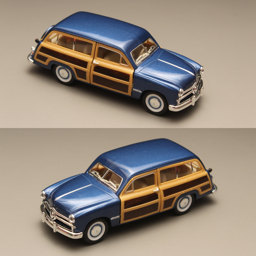 1:40 kinsmart Ford Woody Wagon Blue - Kunju Vandi