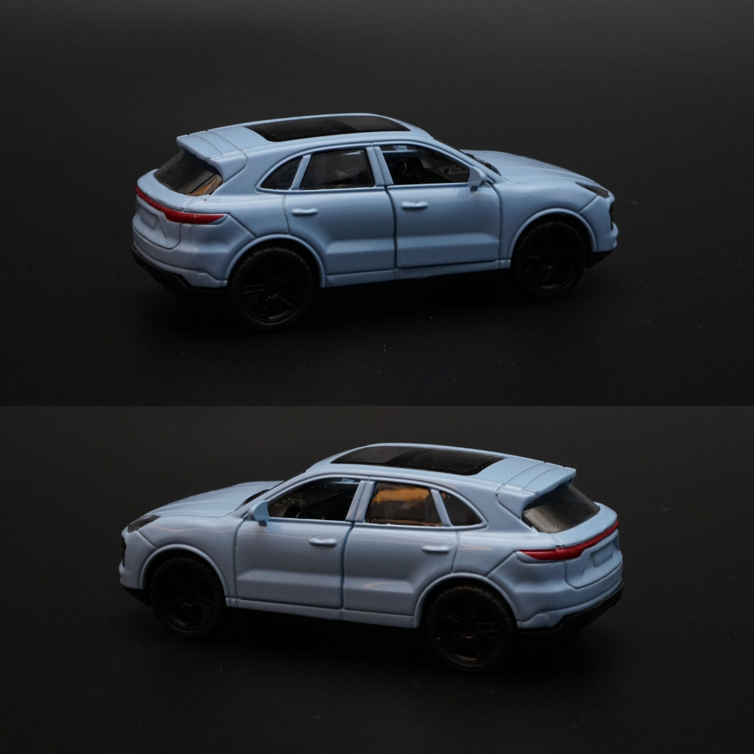 1:43 Porsche Cayenne Blue Diecast - Kunju Vandi