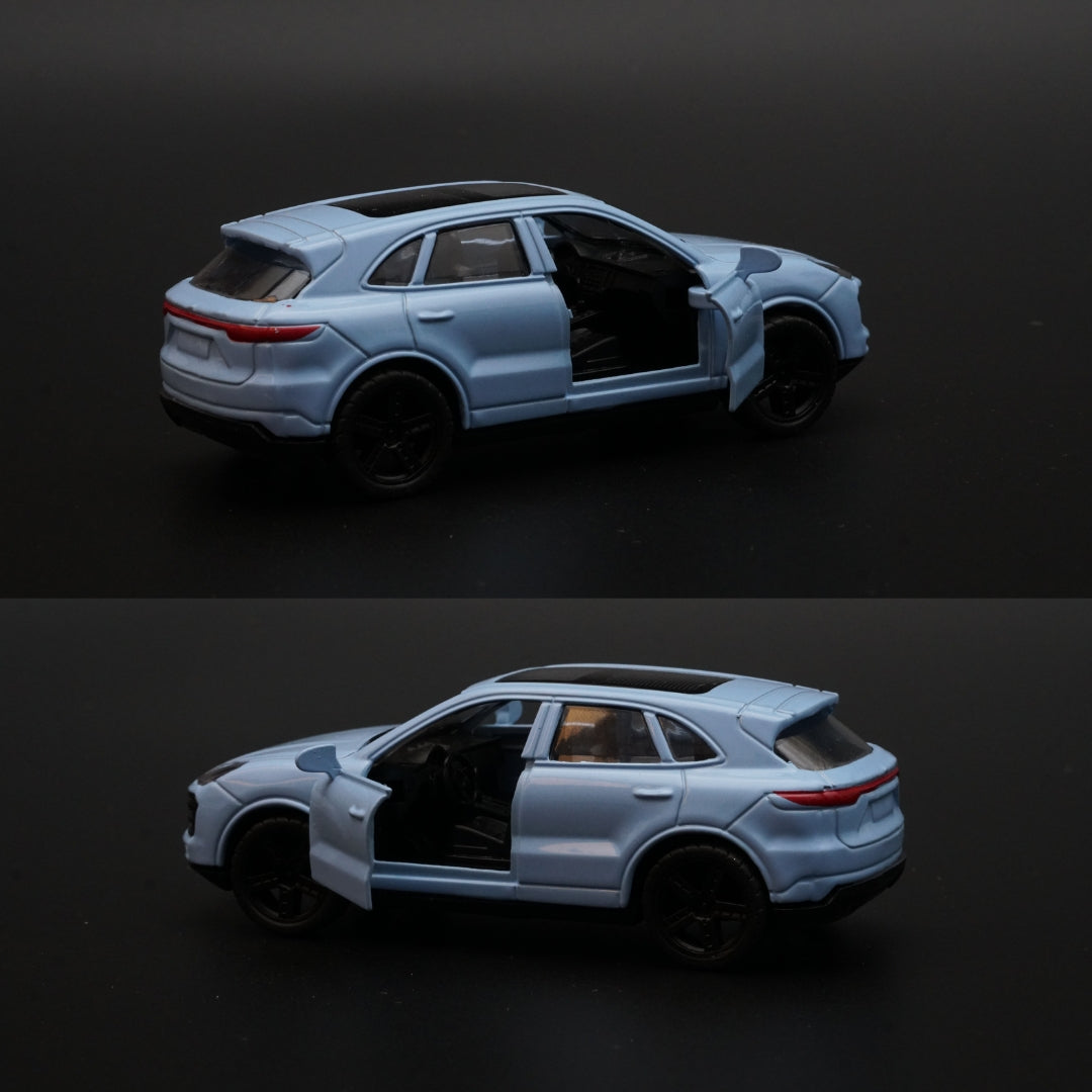 1:43 Porsche Cayenne Blue Diecast - Kunju Vandi