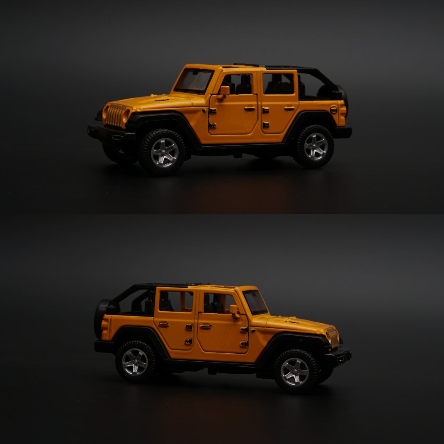 1:36 Gwagon , Jeep Diecast Combo ( Black,Yellow )