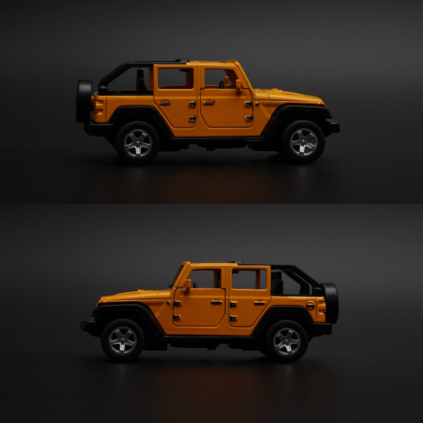 1:36 Gwagon , Jeep Diecast Combo ( Black,Yellow )