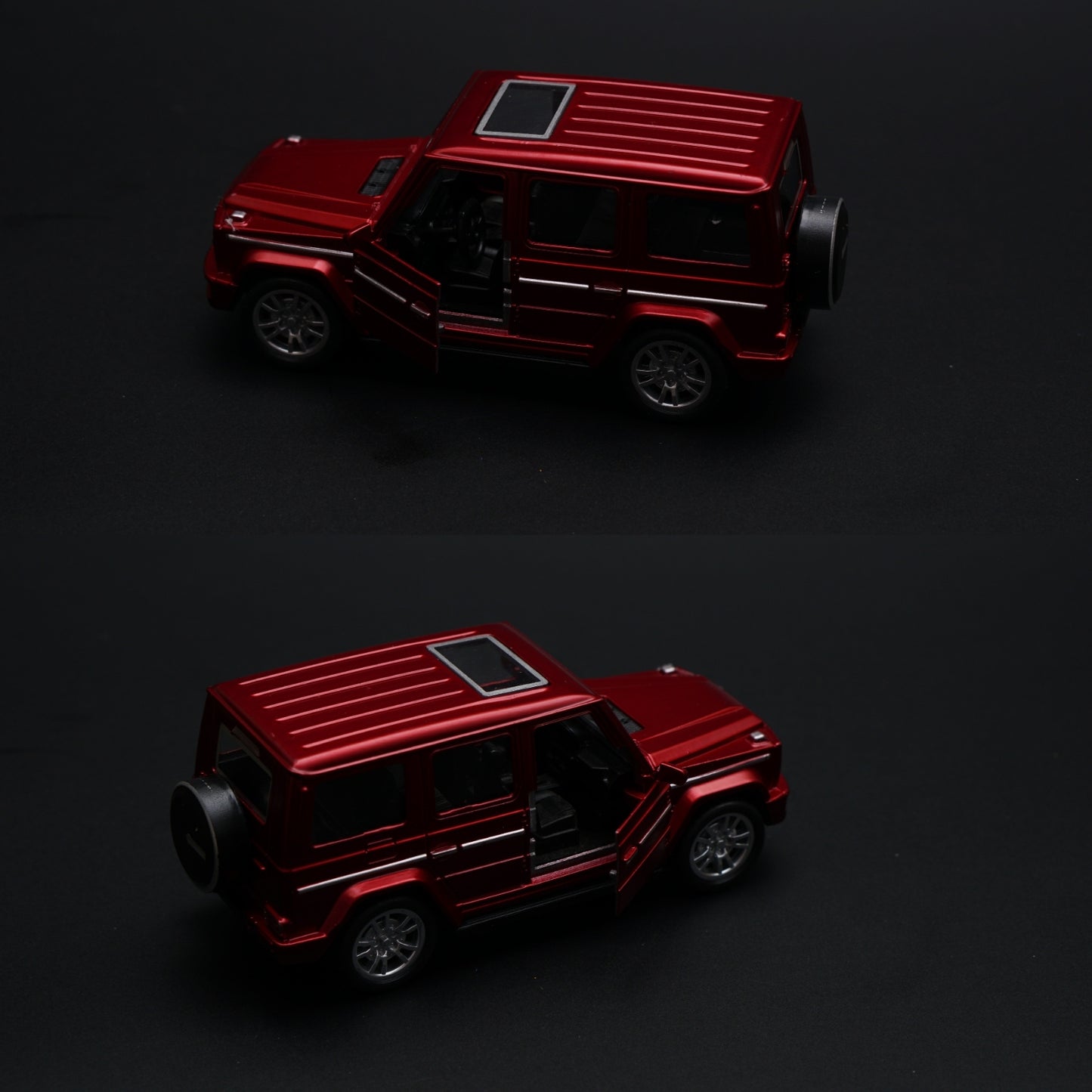 1:36 Gwagon , Jeep Diecast Combo ( Blue , Red )